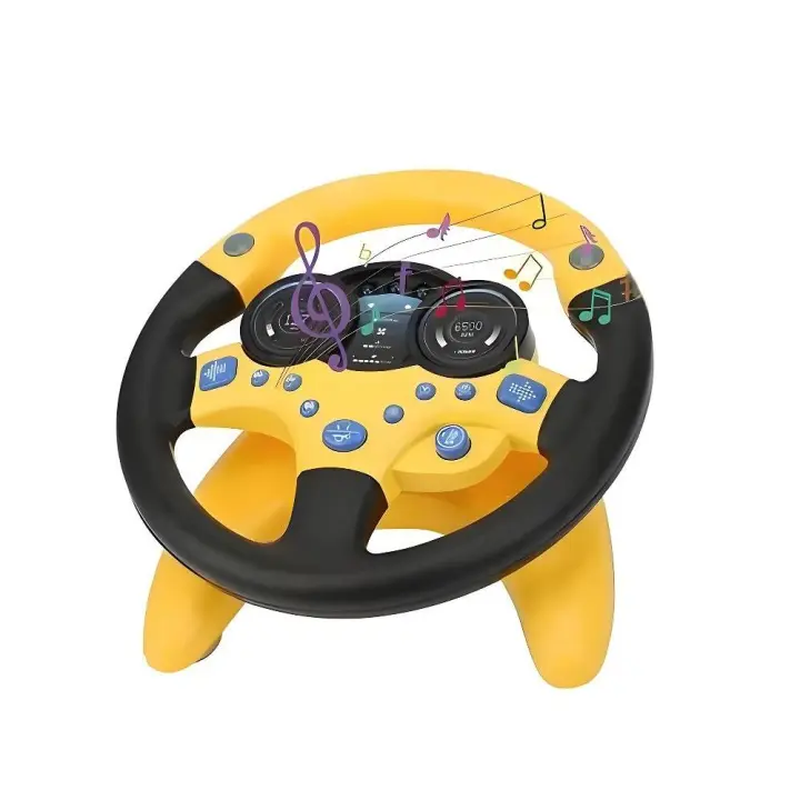 Volante de Copiloto Juguete Educativo para Niños Rotación de 360° Infinita - 1