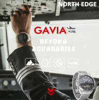 NORTH EDGE GAVIA reloj de buceo multifuncional para hombres brújula barómetro - details 0