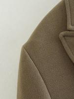 TRAFZA-traje elegante de manga larga para mujer, traje con cuello, Bolsillo falso, decorado, Color sólido, estilo callejero, prendas de vestir exteriores informales - details 42