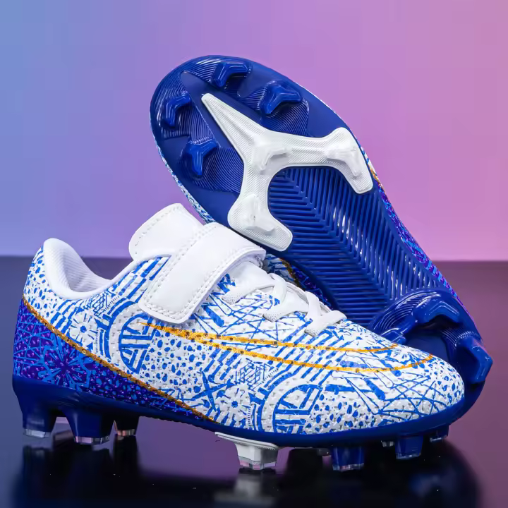 Tacos de fútbol para niños y niñas, zapatillas deportivas para interiores y exteriores - 1