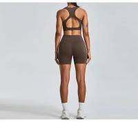 Pantalones de Yoga sin Costuras de Cintura Alta Levantamiento de Cadera Peach - details 20