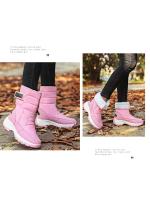 Botas de Nieve cálidas para mujer, zapatos deportivos de fondo grueso, de terciopelo, resistentes al desgaste, Invierno - details 15