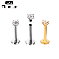 Piercing de titanio para la oreja, g23, labret tragus, anillos para labios, hilo interno, hélice, pendientes, aros para cartílago daith, 2 uds. - details 5