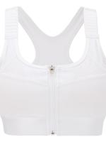Tops cortos de manga corta para mujer, camisa deportiva de Yoga blanca cruzada - details 1