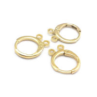 Aretes de Cuerda de Metal Dorado de 18K Diseño Redondo Rectangular de Alta Calidad - details 99