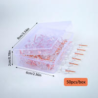 Tacones Prensadores Coloridos 50pcs Ligeros para Oficina Escuela Ideal para Colgantes de Tapiz DIY Enthusiast - details 2