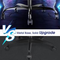 Silla de Juegos Ergónómica Silla de Oficina con Masajeador Carga de 150kg Ajustable Altura - details 16