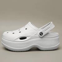 Sandalias de plataforma gruesas huecas para mujer, zuecos de fondo grueso de Eva, zapatillas para mujer, calzado de jardín antideslizante para exteriores, verano 2024 - details 10