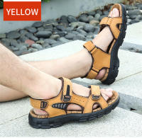 Sandalias cómodas de verano para hombre, zapatos suaves para playa y exterior, transpirables, informales de cuero - details 18