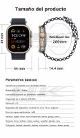2025 Nuevo HK9 Ultra 2 MAX Smartwatch Bluetooth Llamada Detección de frecuencia cardíaca Modo deportivo Linterna 1GB de memoria AMOLED Compatible con Android IOS Smartwatch - details 19