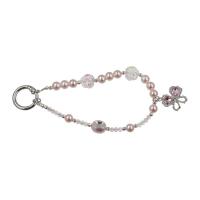 Abalorio para teléfono, cordón plateado galvanizado, luz de lujo, antipérdida, lazo de amor, colgante para teléfono, cordón para teléfono móvil con cuentas Ins - details 5