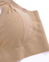 1/2 Unidades. Sujetadores sin costuras de talla grande para mujer, ropa de dormir suave sin aros de copa completa, sujetador de color sólido para mujer, lencería sexy push-up - details 5