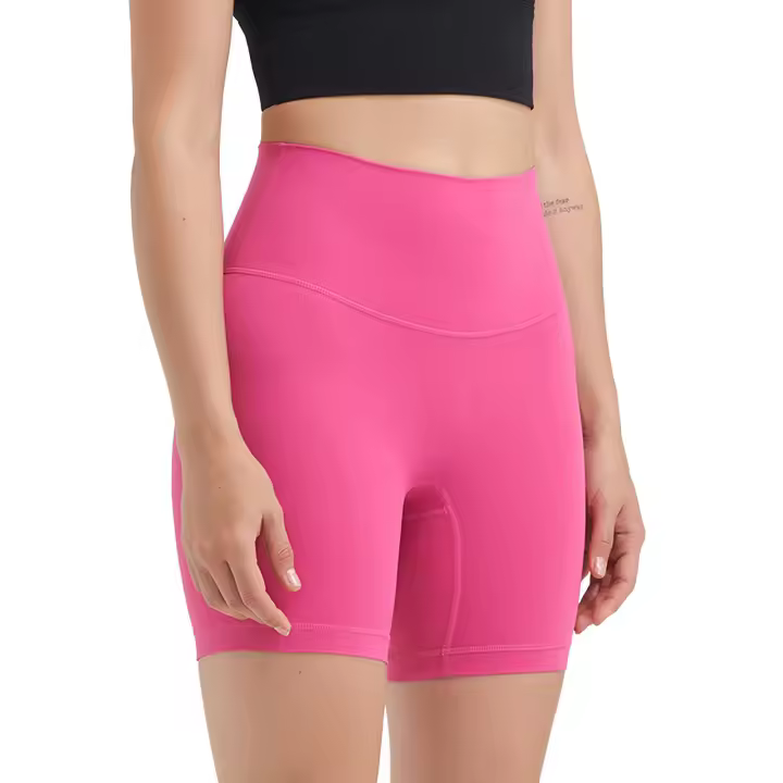 Pantalones cortos deportivos para mujer, parte inferior de entrenamiento de Yoga de cintura alta, novedad de 2025 - 1