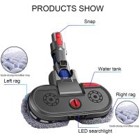 Cabezal de fregado eléctrico con luces LED para V7, V8, V10, V11, V15, almohadillas de fregona para aspiradora - details 7