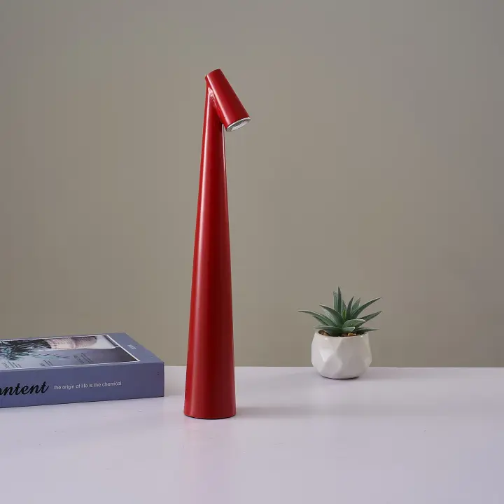 Lámpara de Mesa LED de Sensor Táctil Luz Nocturna Recargable Inalámbrica para Leer en Restaurante, Hotel, Bar Material de Hierro - 1