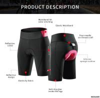 WOSAWE Pantalones de Ciclismo para Mujeres Secado Rápido, Acolchado con Gel 3D, Transpirables para Ciclismo de Carretera y Montaña - details 7