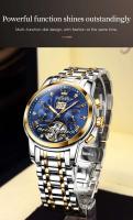 Reloj Mecánico Automático OLEVS 9910 Diseño de Esqueleto para Hombres Acero Inoxidable Impermeable - details 12