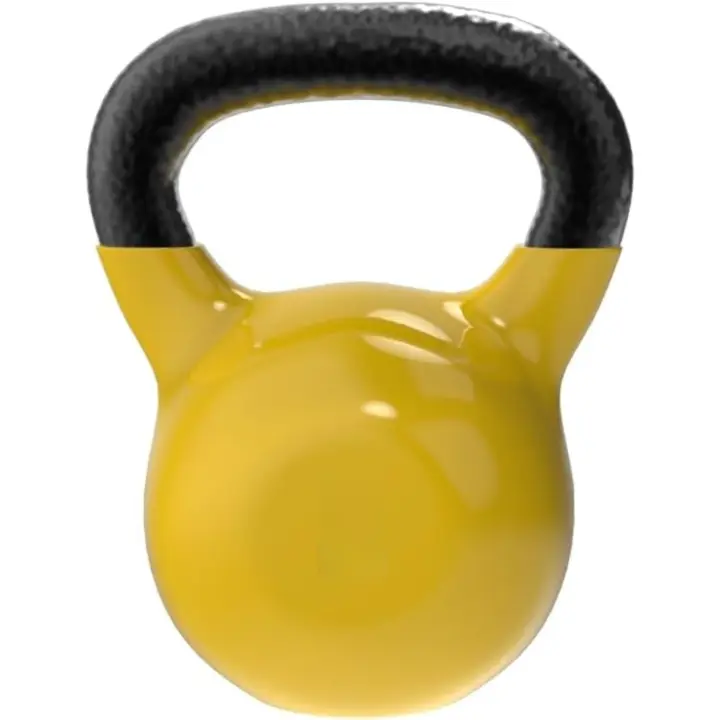 Estudio de Mancuerna Kettlebell Pesa Rusa cubierta de Vinilo, Mango Ergonómico, Base Estable, Entrenamiento Functional, Fitness en Casa - 1