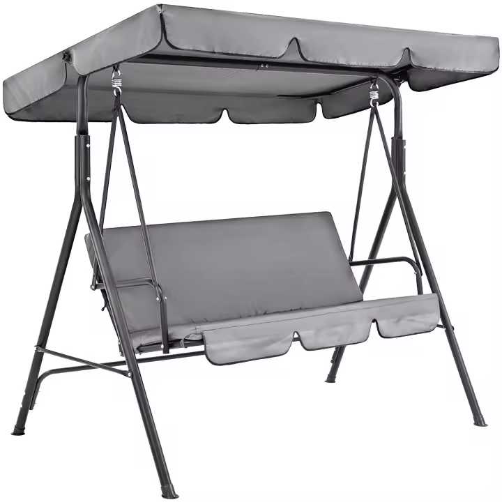Techo de recambio para hamaca, Funda de Asiento de Jardín para Columpio de Jardín, 3 plazas, cubierta de techo, cubierta - 1