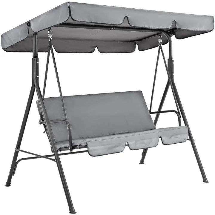 Techo de recambio para hamaca, Funda de Asiento de Jardín para Columpio de Jardín, 3 plazas, cubierta de techo, cubierta - 1