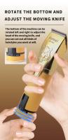 Kemei-cortadora de pelo eléctrica profesional para hombre, máquina de corte de pelo inalámbrica, recargable con pantalla LCD, Kit de aseo - details 3