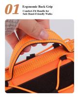 Nuevo arnés táctico para perros estilo chaleco con correa antitirones: diseño reflectante a prueba de escapes para caminar de forma segura perros medianos/grandes - details 6