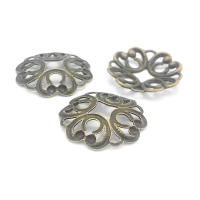 Tapas de cuentas de flores de latón de color no chapado, suministros de joyería Diy de alta calidad, collar, pendientes, accesorios para mujer - details 76