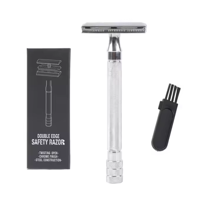 Afeitadora Clásica para Hombres Suave Depilación con Acero Inoxidable de Doble Afilado - 1