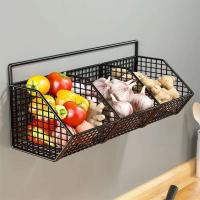 Estantes de cocina en forma de O de cebolla, desagüe de pared, condimentos, especias, verduras y frutas, no perforados - details 3