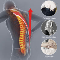 Soporte para la columna vertebral para hombres y mujeres, Corrector de postura para aliviar el dolor de cuello, hombros y espalda, alisador de soporte Lumbar - details 3