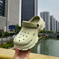 Pisando zapatos de agujero de mierda nuevas zapatillas exteriores de suela gruesa que aumentan las zapatillas casuales de playa Baotou - details 6