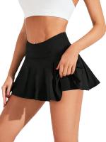 Falda pantalón de tenis para mujer, falda atlética de secado rápido con pantalones cortos incorporados, faldas pantalón deportivas ligeras para entrenamiento - details 2