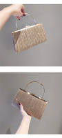 Luxy Moon-Bolso de mano de lujo para mujer, bolsa de mano de noche de albaricoque, bolso de hombro con cadena de fiesta, bolso de boda con lentejuelas femeninas - details 2