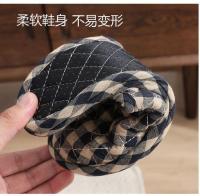 Zapatillas antideslizantes para parejas, hogar, cuatro estaciones, granulado, otoño e invierno, interior, suela de tela de fondo suave, suelo de madera silencioso - details 9