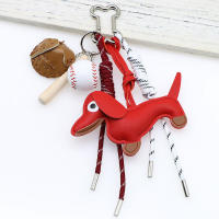 Nuevo llavero personalizado de dibujos animados, bolso colgante, serie, bolsa con forma de perro salchicha, decoración colgante para regalo - details 3
