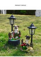 Nuevo Luz Solar de jardín, adorno gordo para cachorro, escultura de adorno de jardín, manualidad para regalo de resina - details 3