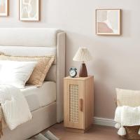 2, Mesa Auxiliar Bohemia con cajón abierto, Mesita de Noche Estrecha Dormitorio, para Dormitorio - details 9