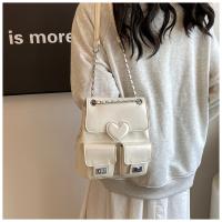 Diseño sentido nicho mochila plata amor de las mujeres nueva moda mochila versátil cadena cubo bolsa de viaje - details 20