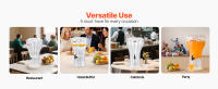 SucceBuy Dispensador de bebidas de plástico de 13 litros con espiga para fiestas y eventos - details 4