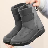 Winer-Botas largas informales para mujer, zapatos planos cálidos para la nieve - details 3