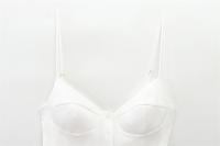 Moda sexy chica caliente casual pequeño plisado popelina halter top blanco - details 2