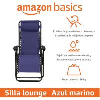 Silla Gravedad Cero, 110 x 66 x 49 cm, Azul - details 1