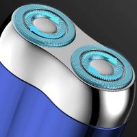 Mini Afeitadora Eléctrica Doble Portátil, Desmontable, Carga Tipo C Ideal para Barba y Viajes - details 8