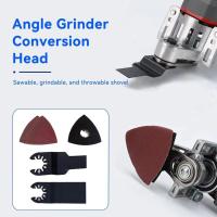 Accesorio para amoladora angular M10/M14, herramientas oscilantes de pulido, conversión de cabezales universales para carpintería, rosca M10/M14 - details 5