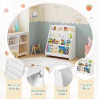 Librería Infantil Estantería para 4 Niveles Mueble Blanco para Libros Adecuado para Habitación Infantil y Guardería 61x30x70 cm - details 3