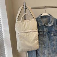 Bolso de nailon de gran capacidad para ordenador portátil, bolso de hombro, bolso cruzado, bolso de mano para documentos de oficina, bolso de mano con cremallera de Color sólido para ordenador - details 5