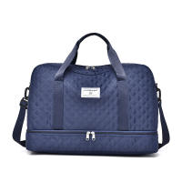 Bolsa de lona de lujo de gran capacidad: versátil bolso de hombro y bandolera con bolsillos laterales dobles, bolsillos de separación en seco y húmedo para viajes y gimnasio - details 2