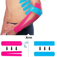 Cinta de kinesiología para deportes, Protector muscular de rodilla, 5cm x 5m - details 1