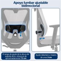 Silla de Oficina Ergonómica Sillon de Escritorio con Resalto Ajustable entre 90° y 130° - details 15