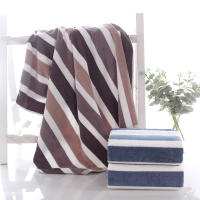 Corte de lana de color tira de toalla de baño hogar adulto hombres y mujeres agrandado suave y cómodo baño toalla de baño de algodón - details 1